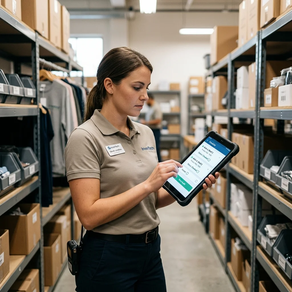 InstaStock Floor Audits interface mockup